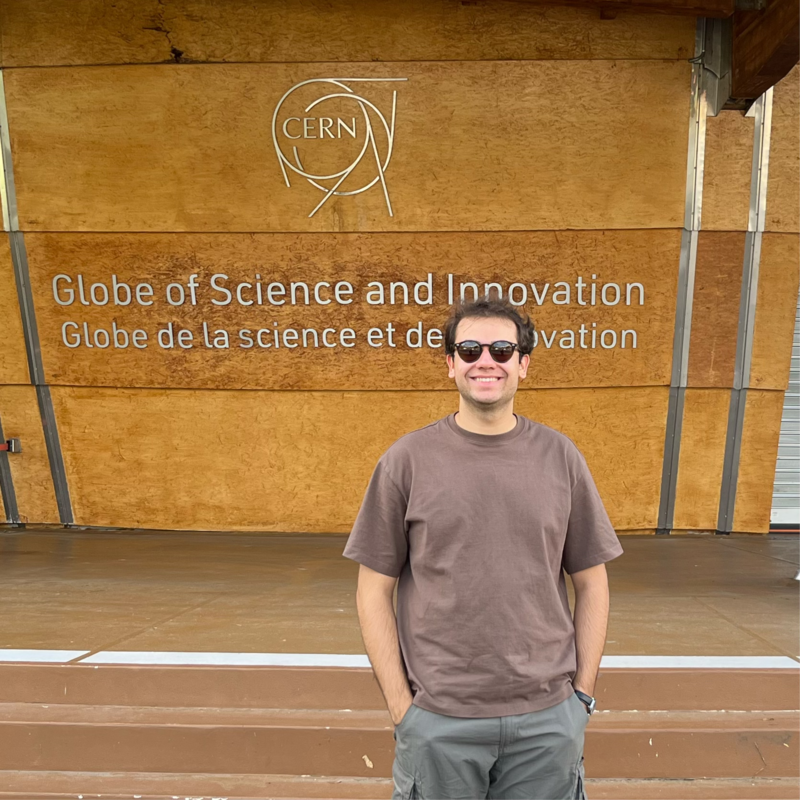 Enes Aytuğ Kır at CERN's Globe of Science and Innovation